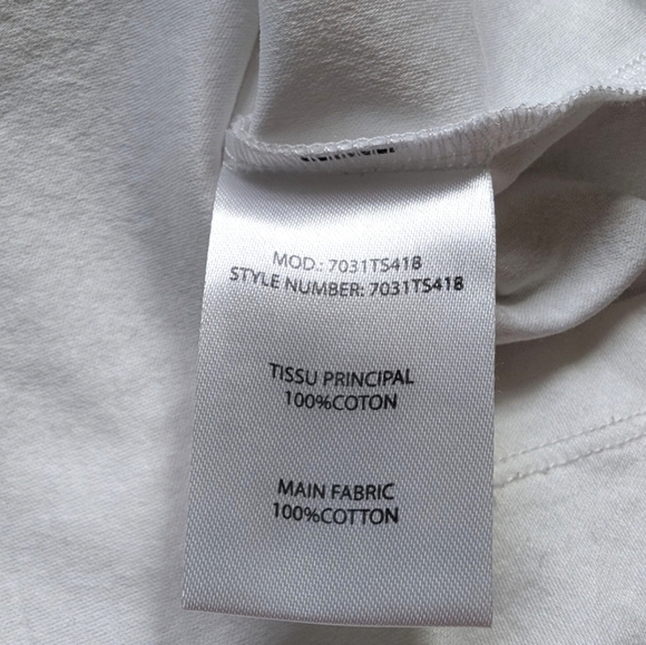 Carven Tee I Women's Small Blanc Optique White Purple Heart Graphic Kitschy Y2K - Picture 10 of 13